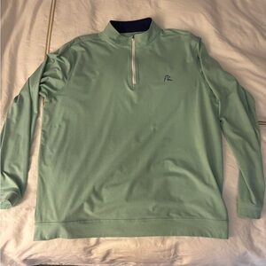 Rhoback Light Green Zip-Up Sweater